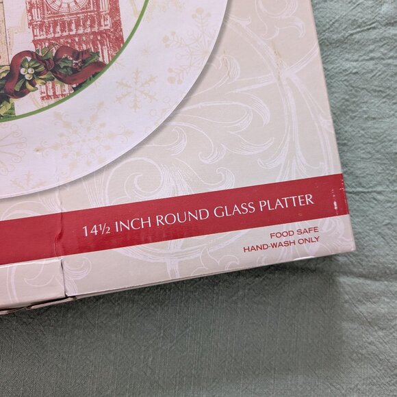 PFALTZGRAFF Holiday Travels 14.5" Platter w/ BOX Vintage Postcard London - Picture 6 of 6